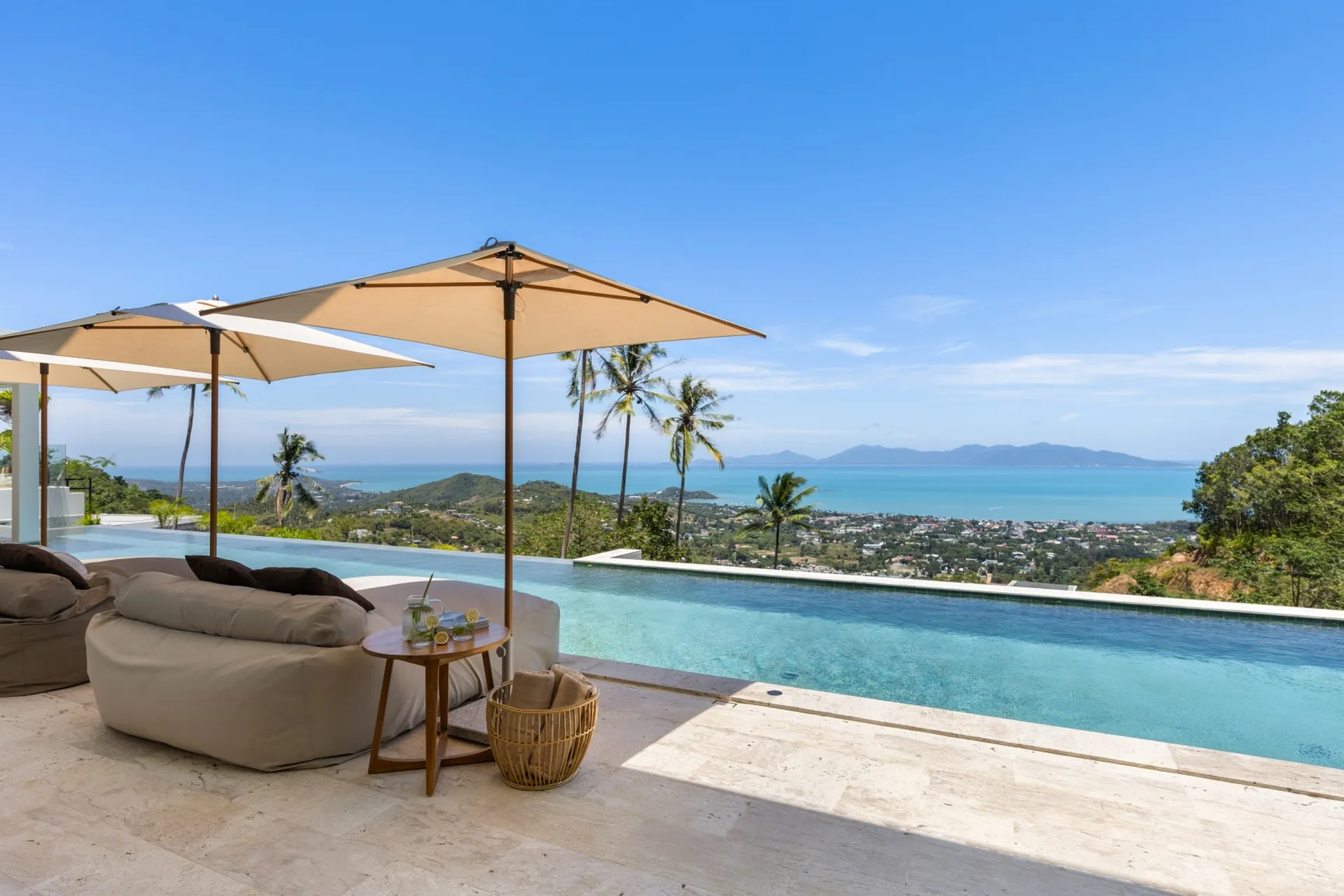 View of Luxury 5-Bedroom Villa For Rent in Bophut Hills, Koh Samui with ...