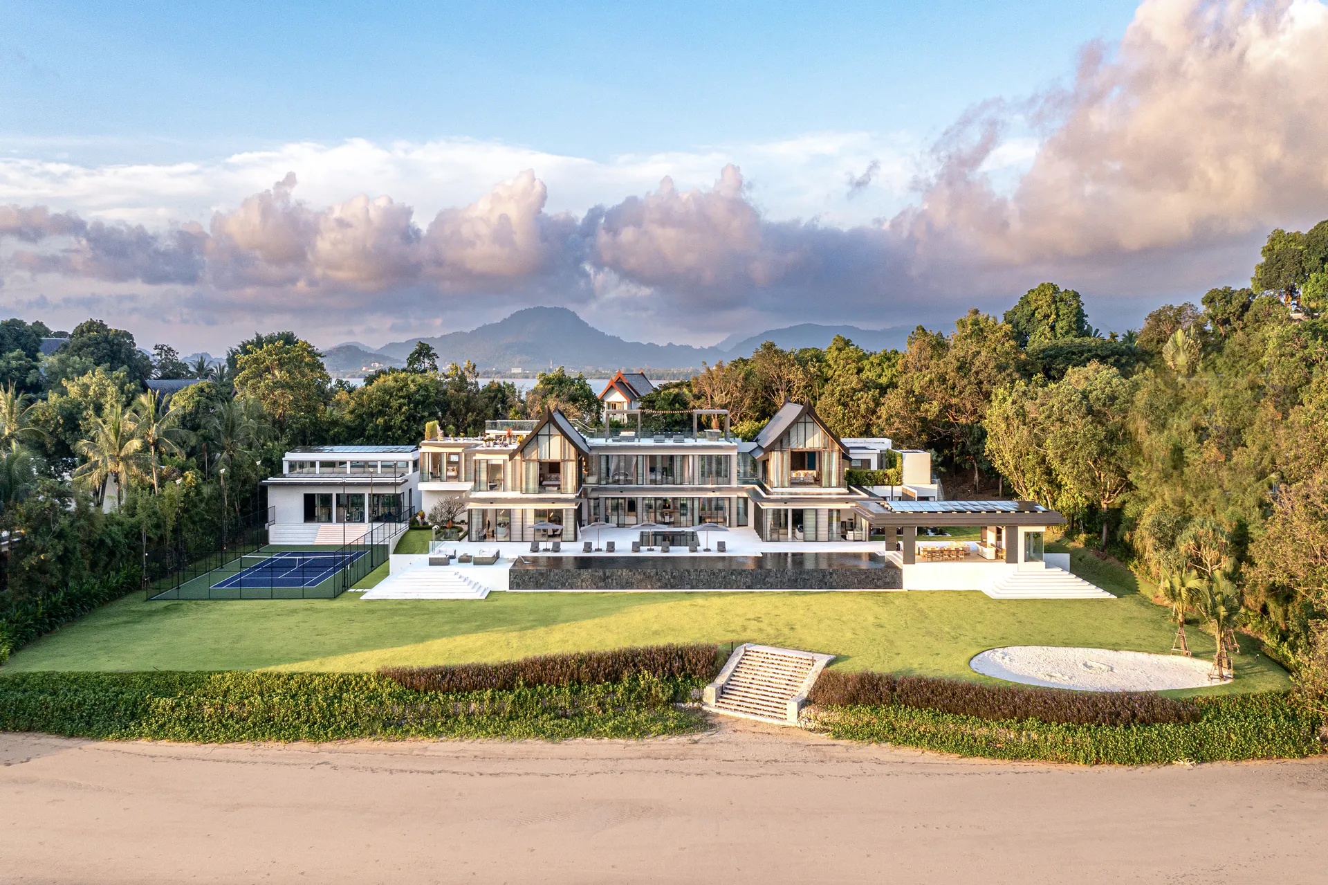 Exclusive 7-Bedroom Property For Rent Phuket Beachfront Estate with Tennis Court and Cinema - Cape Yamu, Phuket, Thailand