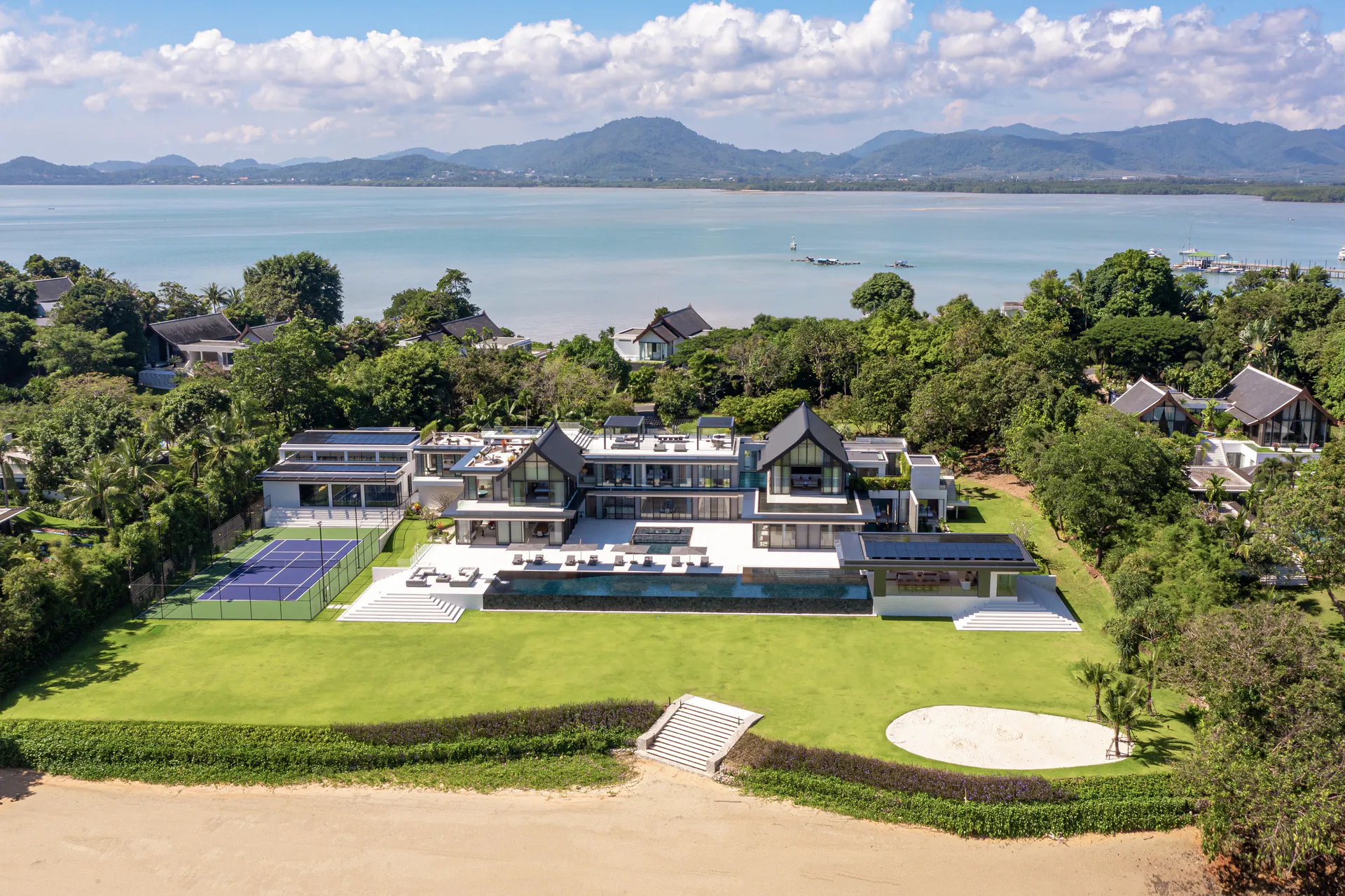 Exclusive 7-Bedroom Property For Rent Phuket Beachfront Estate with Tennis Court and Cinema - Cape Yamu, Phuket, Thailand