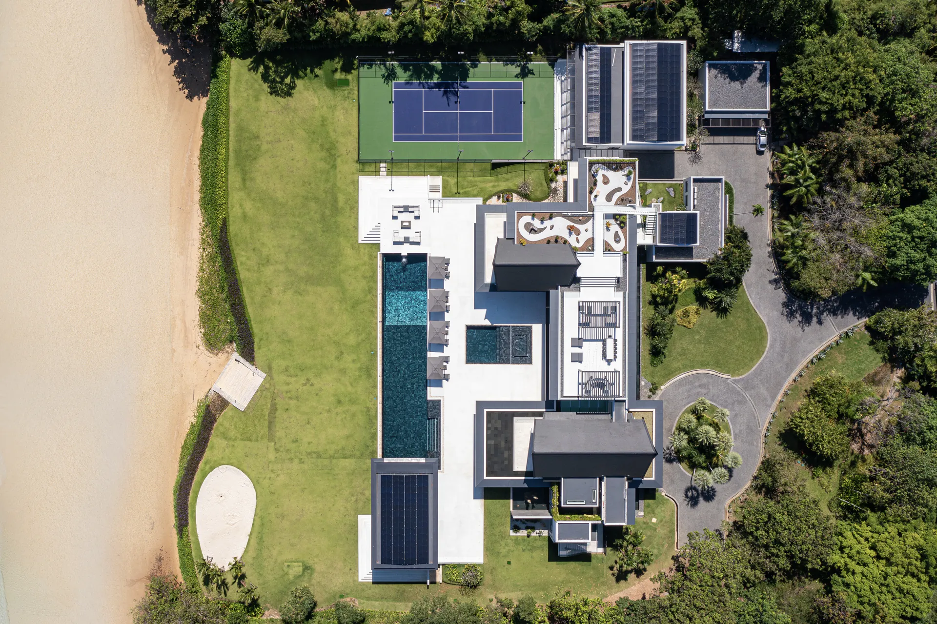 Exclusive 7-Bedroom Property For Rent Phuket Beachfront Estate with Tennis Court and Cinema - Cape Yamu, Phuket, Thailand