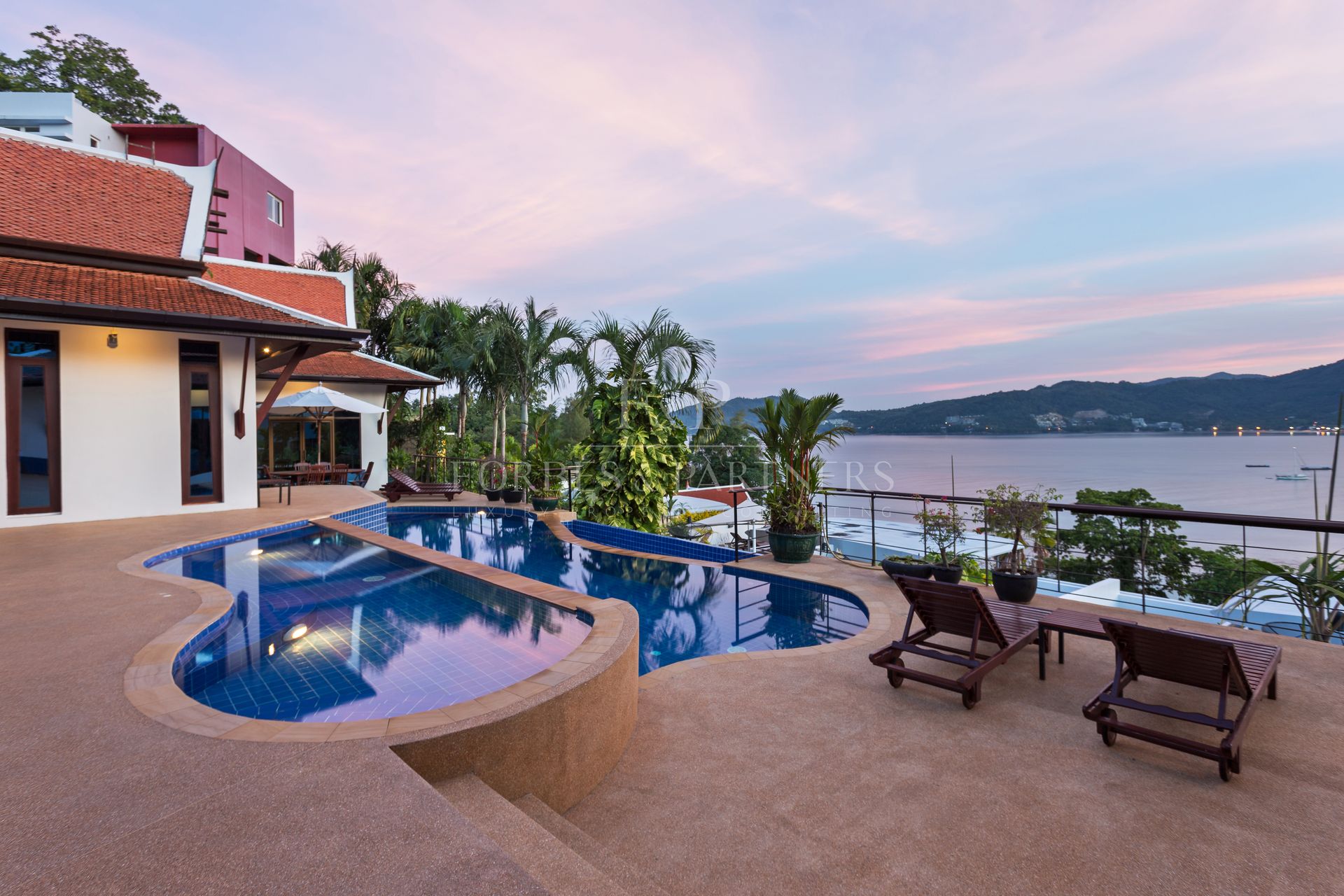 Image showcasing Elegant 5-Bedroom Beachfront Villa for Rent in Phuket Patong with ...