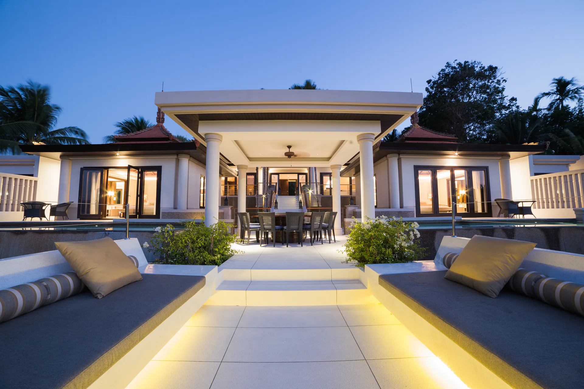 Image showcasing Luxury 6-Bedroom Oceanfront Villa For Rent with Private Chef in Elite ...