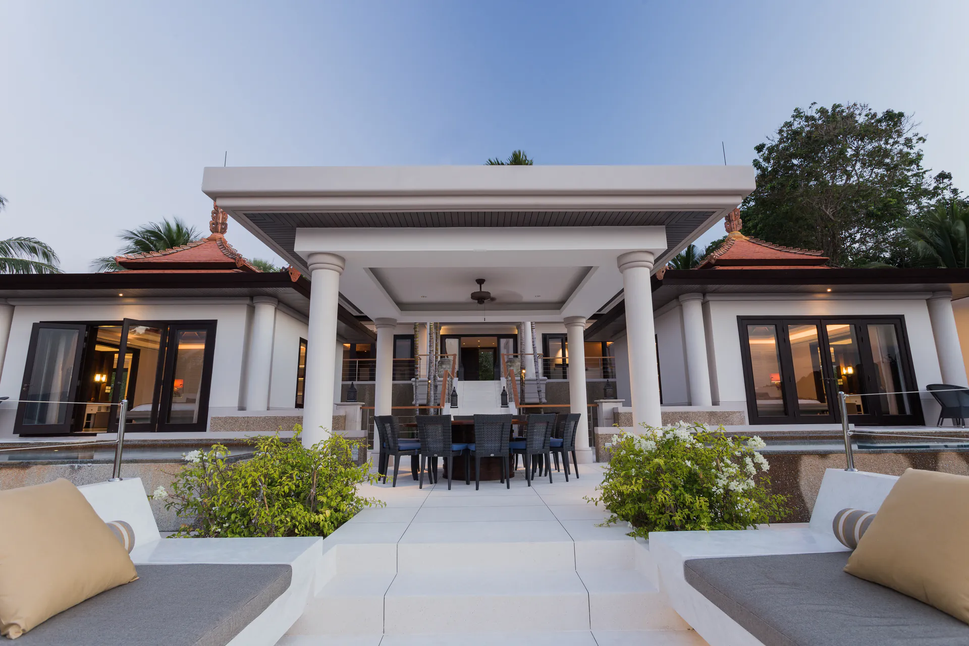 Image showcasing Luxury 6-Bedroom Oceanfront Villa For Rent with Private Chef in Elite ...