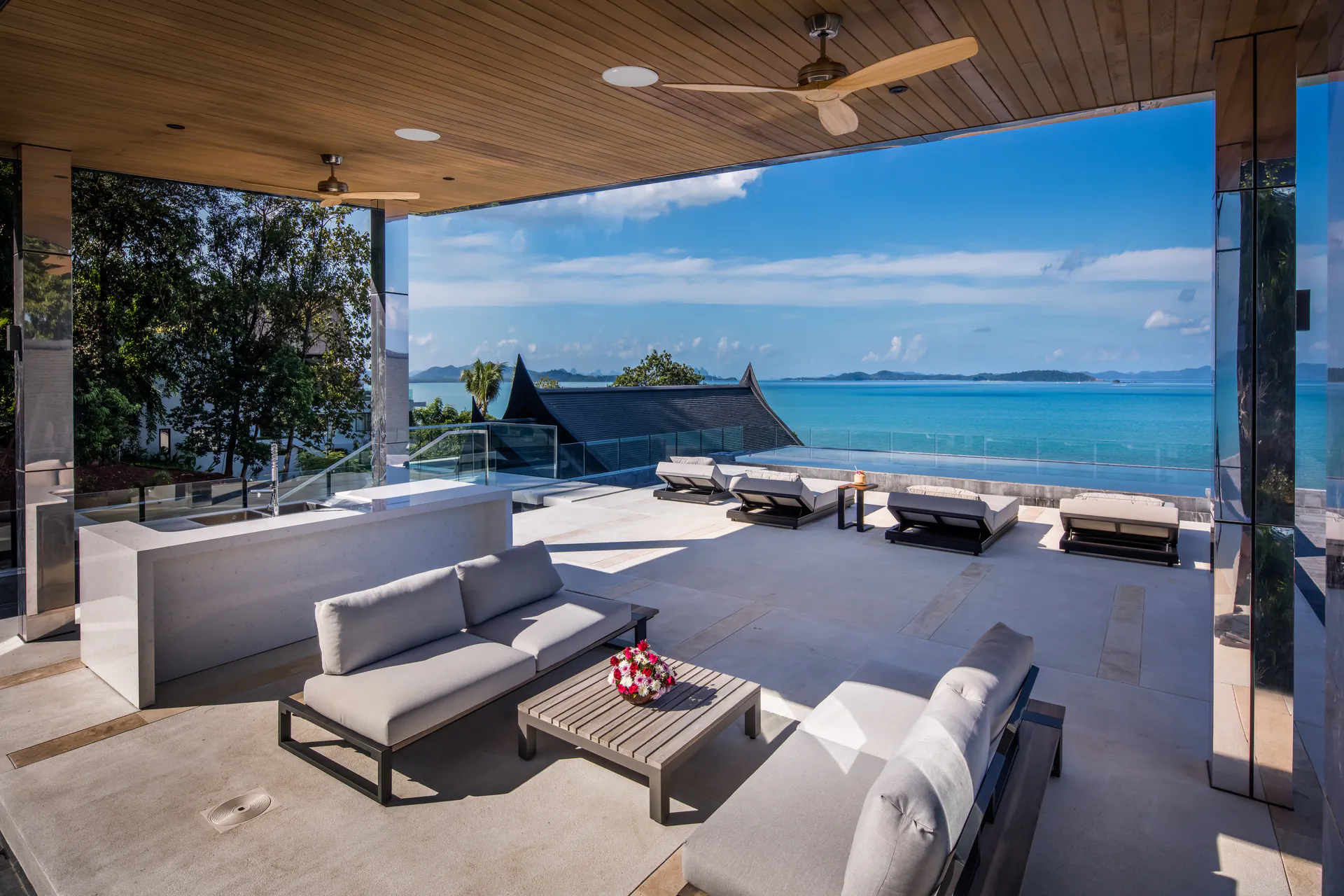 Luxury 8-Bedroom Beachfront Villa For Rent Cape Yamu Phuket with Tennis ...