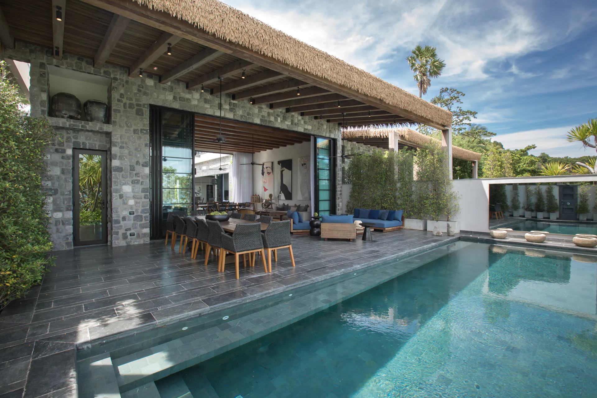 Four-Villa Beachfront Compound with Sixteen Pools, Bophut