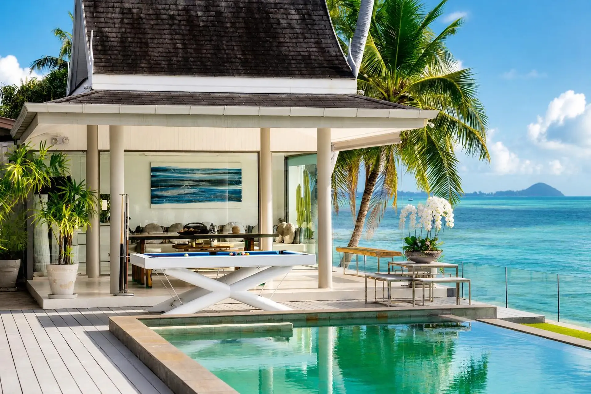 Family Beach Villa For Rent in Koh Samui, 4 Bedrooms with 2 Kids’ Bedrooms, Pool, Mini Golf and Fitness Room - Nathon, Ko Samui, Thailand