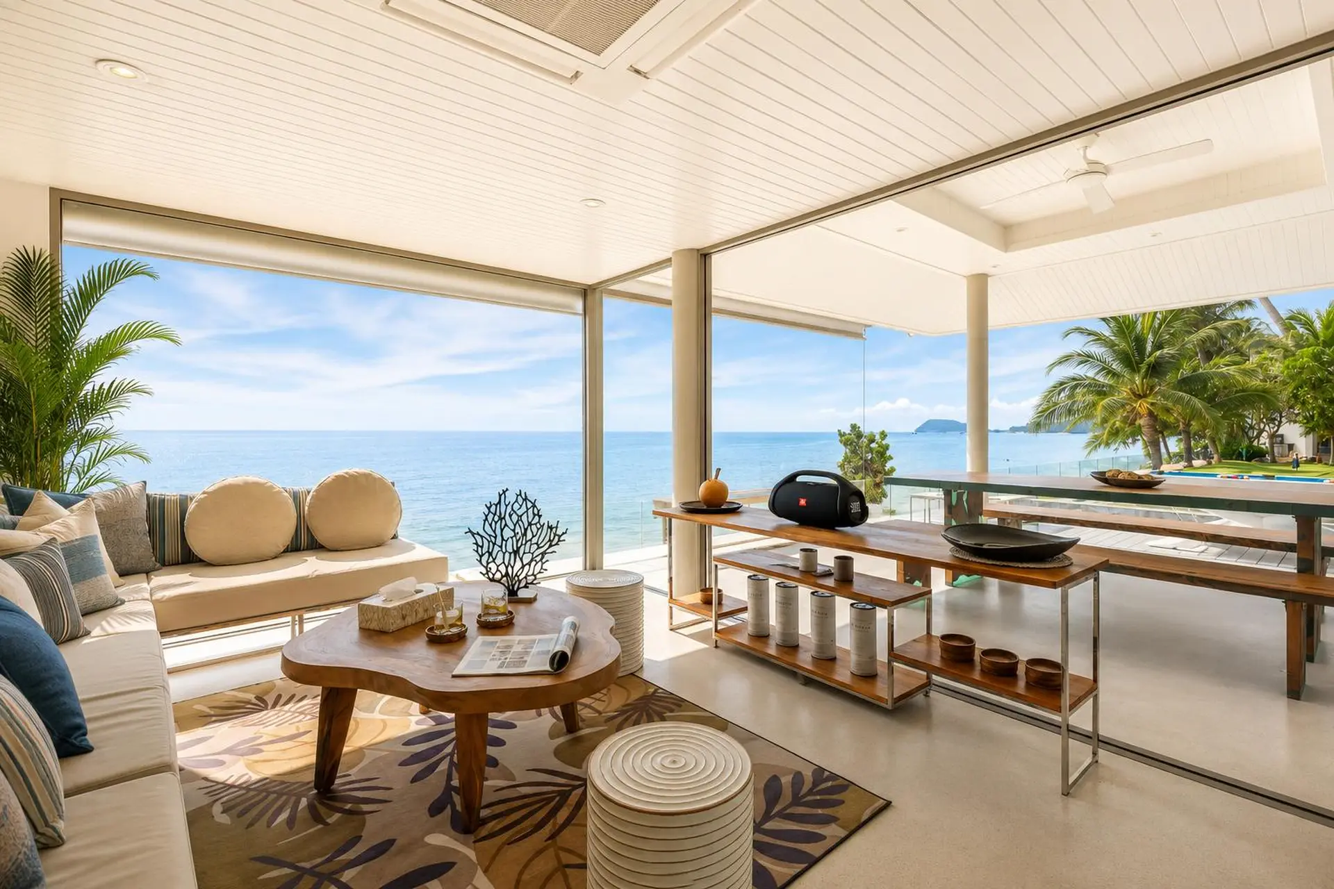 Family Beach Villa For Rent in Koh Samui, 4 Bedrooms with 2 Kids’ Bedrooms, Pool, Mini Golf and Fitness Room - Nathon, Ko Samui, Thailand