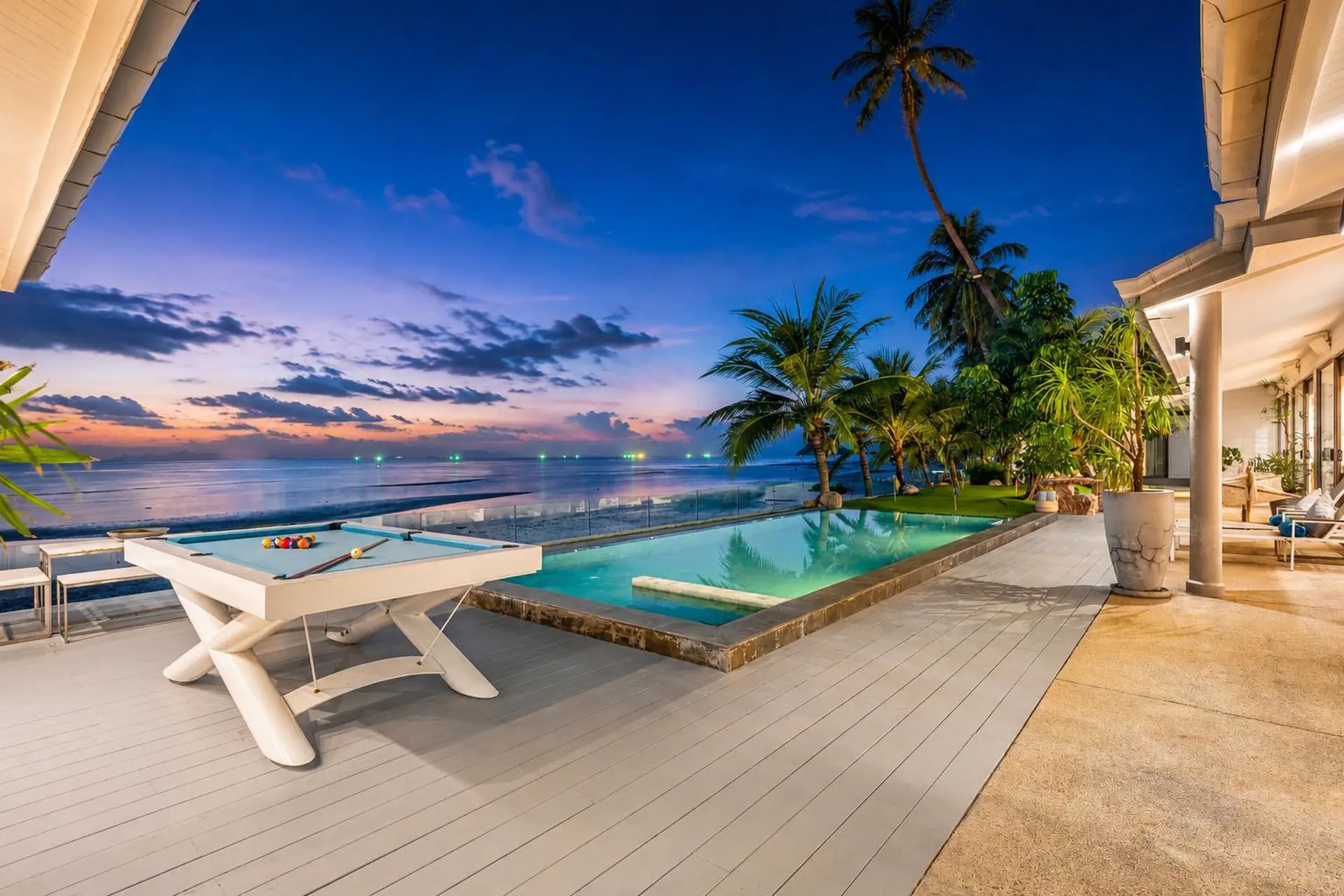 Family Beach Villa For Rent in Koh Samui, 4 Bedrooms with 2 Kids’ Bedrooms, Pool, Mini Golf and Fitness Room - Nathon, Ko Samui, Thailand