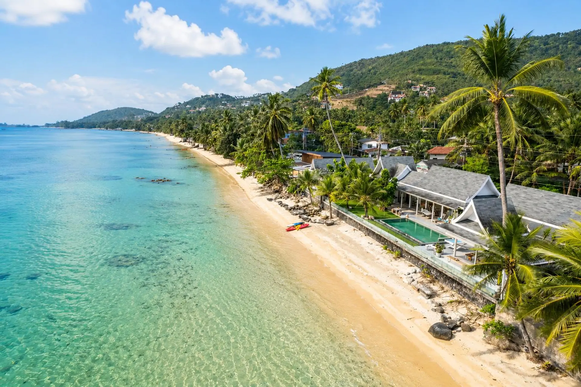 Family Beach Villa For Rent in Koh Samui, 4 Bedrooms with 2 Kids’ Bedrooms, Pool, Mini Golf and Fitness Room - Nathon, Ko Samui, Thailand