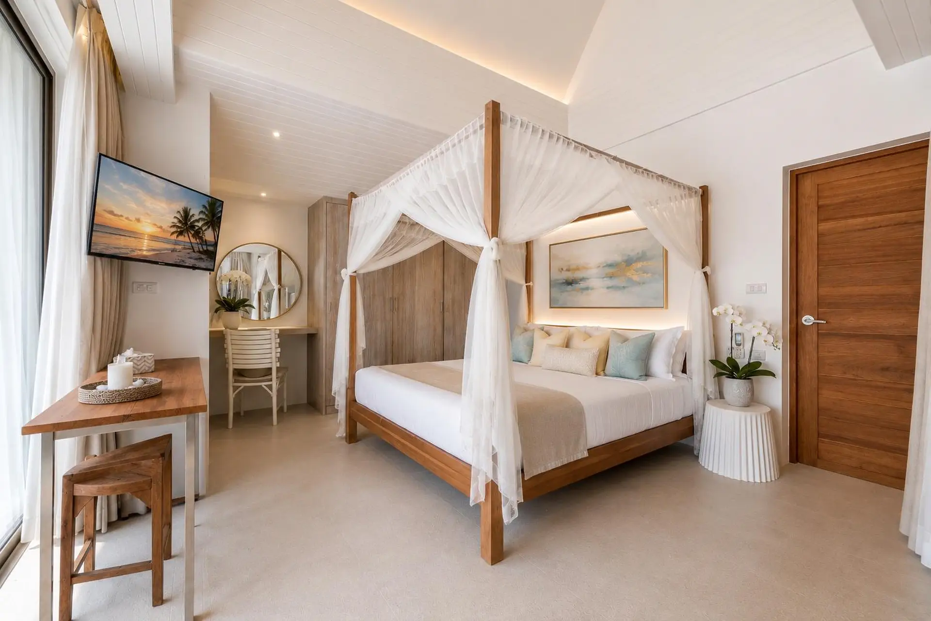 Family Beach Villa For Rent in Koh Samui, 4 Bedrooms with 2 Kids’ Bedrooms, Pool, Mini Golf and Fitness Room - Nathon, Ko Samui, Thailand