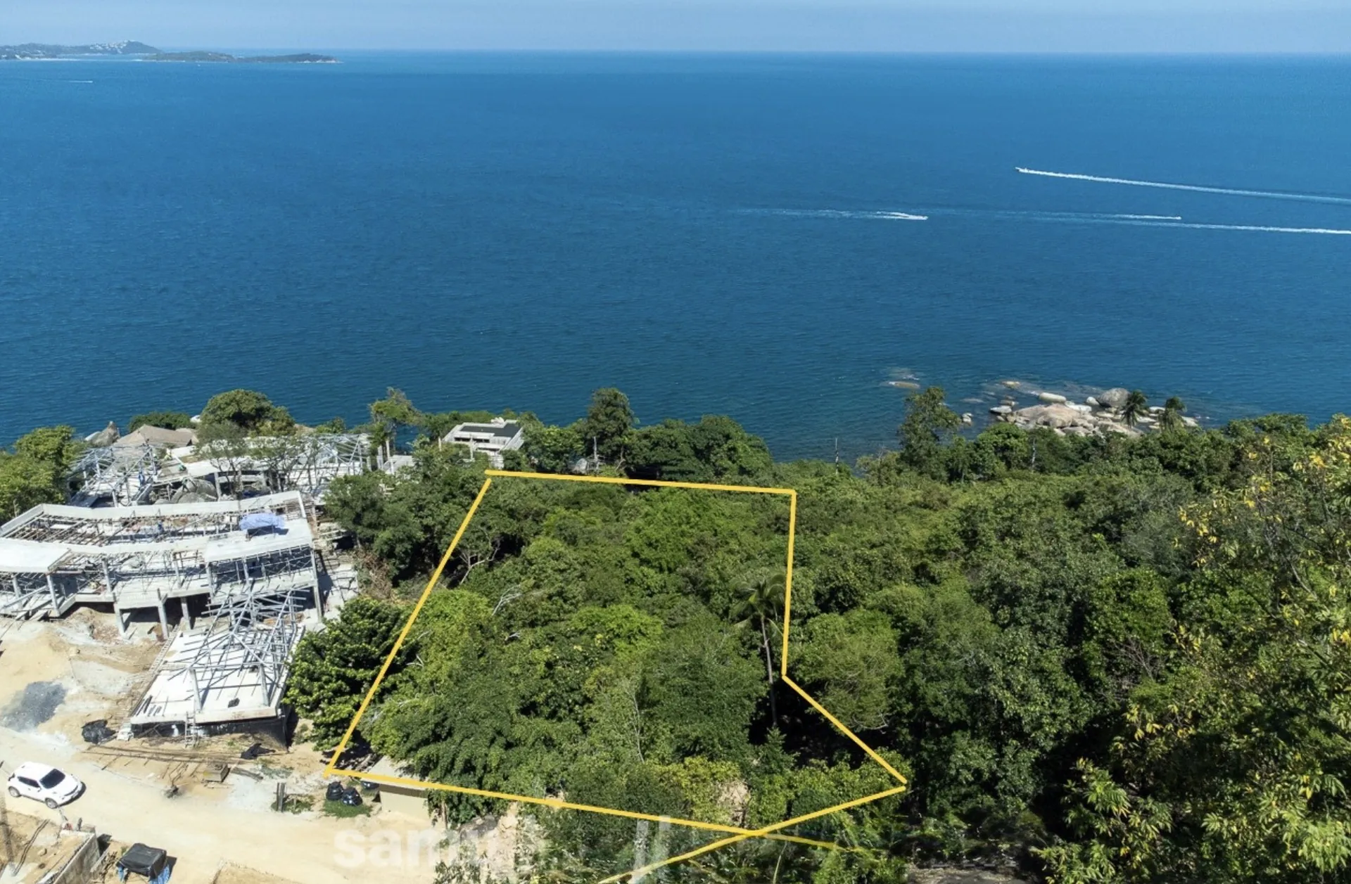 1,900 Sqm Land for Sale Koh Samui with Chanote Title, Building Permit Included, Sea View Location - Chaweng Noi, Ko Samui, Thailand
