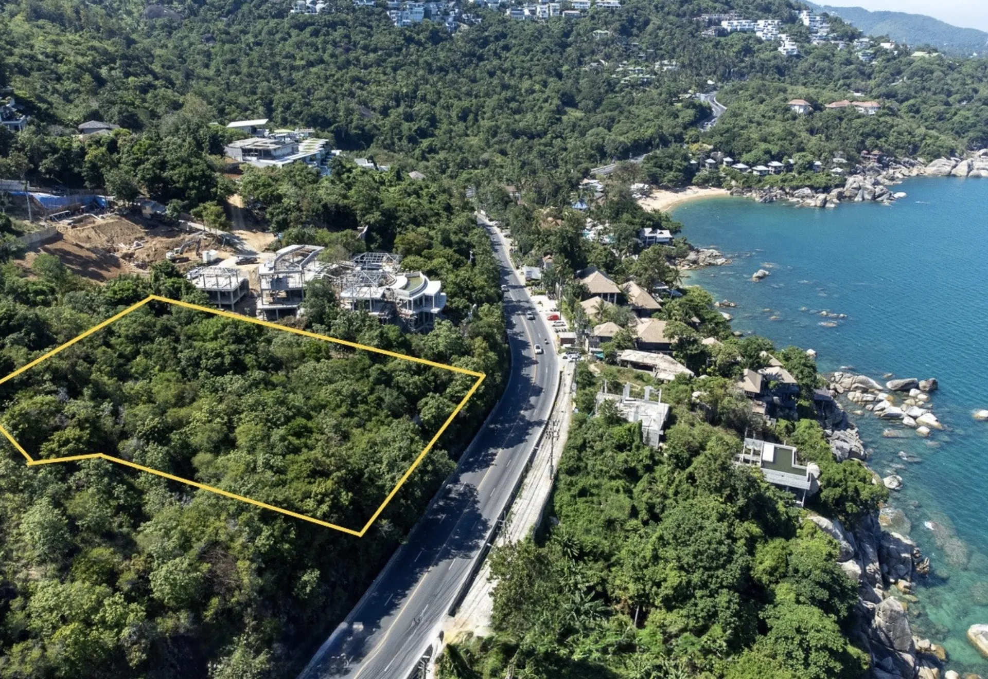 1,900 Sqm Land for Sale Koh Samui with Chanote Title, Building Permit Included, Sea View Location - Chaweng Noi, Ko Samui, Thailand