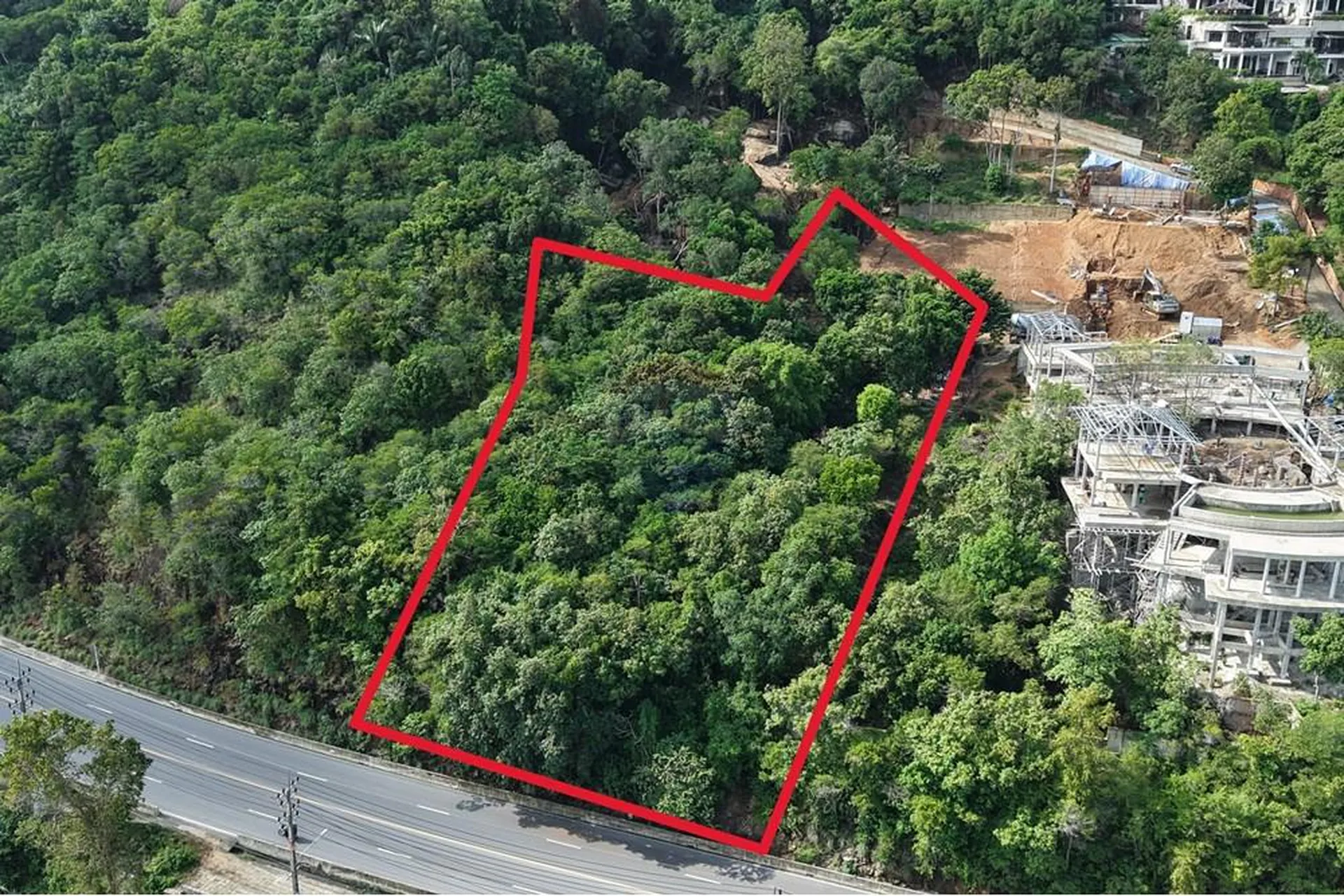 1,900 Sqm Land for Sale Koh Samui with Chanote Title, Building Permit Included, Sea View Location - Chaweng Noi, Ko Samui, Thailand