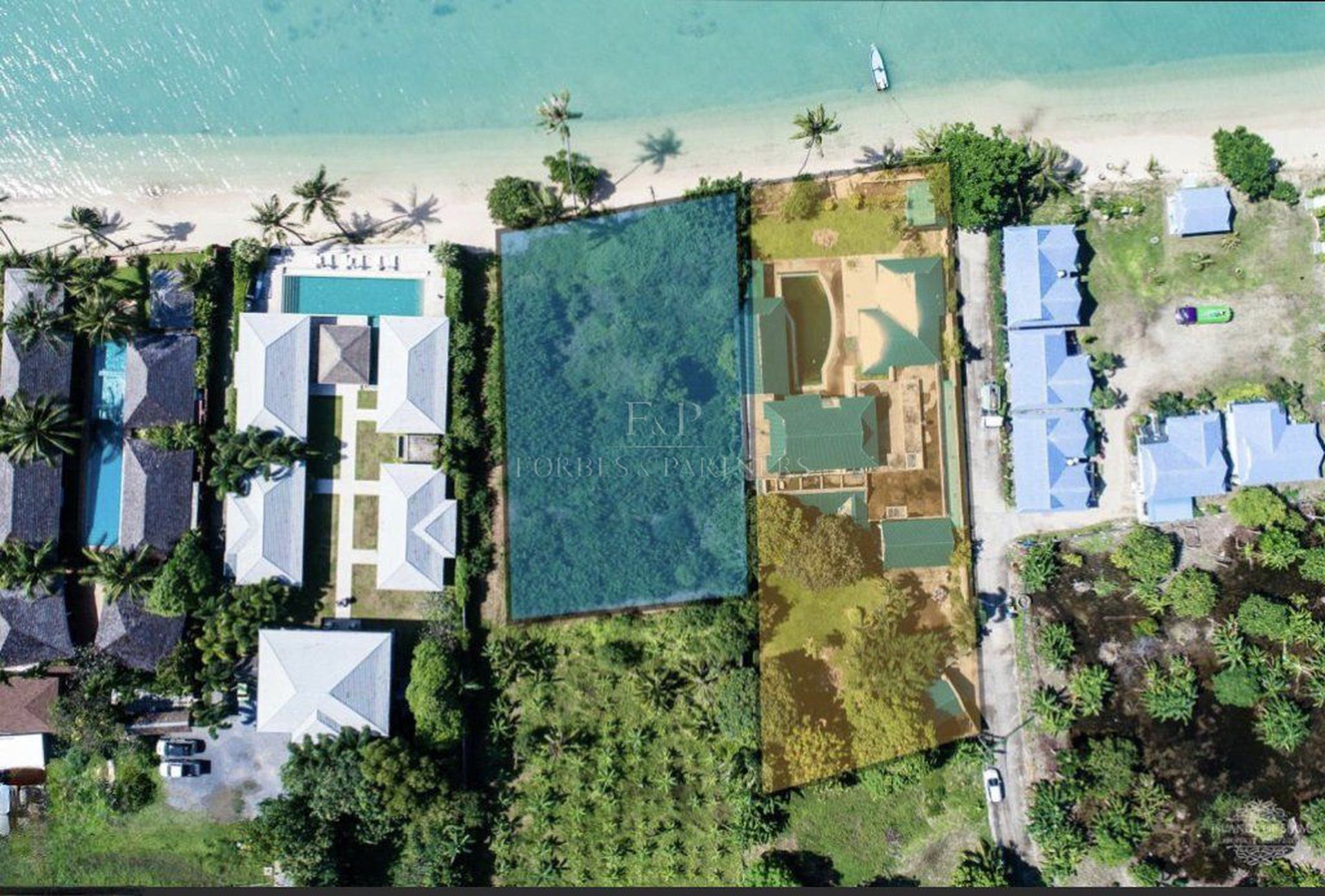 Beachfront Land and Villa in Plai Laem Koh Samui, Build or Renovate - Plai Laem, Ko Samui, Thailand